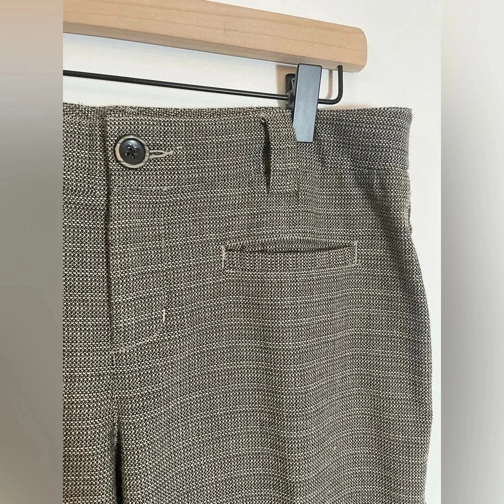 CAbi Tweed Suit:Jacket (Sz 8)&Pants (Sz 6) Gray Crop Ruched Sleeve Blazer Career - Picture 10 of 16